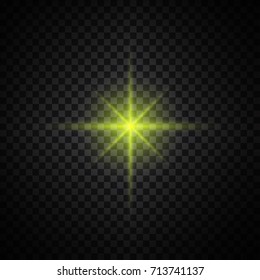yellow glowing light glitter
