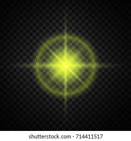 yellow glowing light glitter