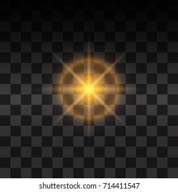 yellow glowing light glitter
