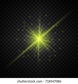 yellow glowing light glitter