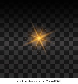 yellow glowing light glitter