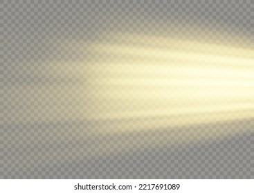 Gelbe glühende Bewegungslinie. Dynamische goldene Wellen. Leuchtende goldene Geschwindigkeitslinien. Zaubergeschwindigkeit fliegende Pfade von Glanz. Glow Swirl Light Effect. Schwirbelnder dynamischer Neonkreis. Vektorgrafik.