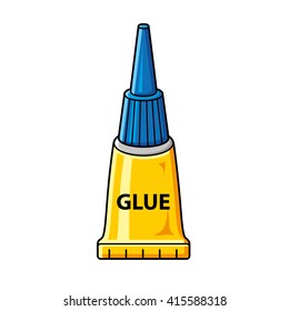 Yellow glue tube.