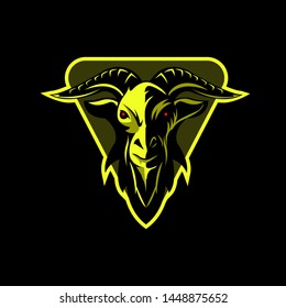 Yellow Goat Team Vector Logo