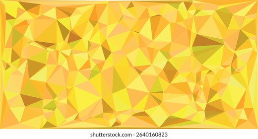 Yellow and gold background with triangles and polygons