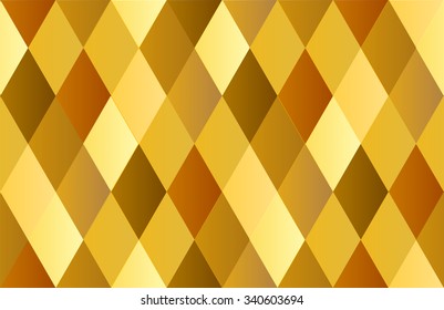 Yellow Gold Celebration Diamond Polygon Background Vector Illustration