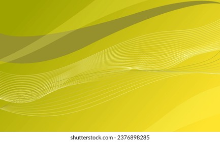 líneas de color amarillo dorado ondas curvas de gradiente suave fondo abstracto