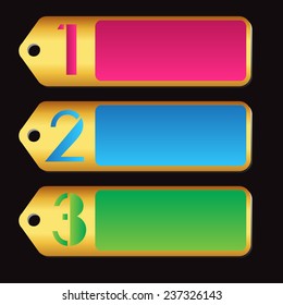 yellow gold color modern text box template for website computer graphic and internet, numbers.