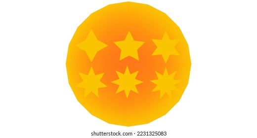 Yellow, gold, orange shiny vector symbol. Original vector sparkling star icon set.set moon pattern