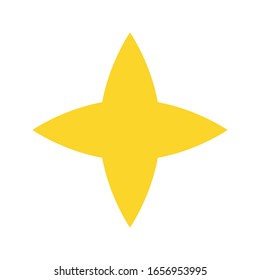 Yellow, gold, orange sparkle icon symbols vector eps 10