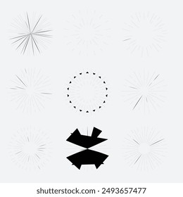 Yellow, gold, orange sparkles symbols vector. The set of original vector stars sparkle icon. Bright firework, decoration twinkle, shiny flash. Glowing light effect stars and bursts collection. Vector