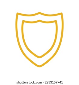 Yellow Gold Shield Armor Schutz Sichere Sicherheit Sichere Sicherheit Business Logo Symbol Symbol Zeichen Symbol Emblem-Abzeichen Vektor EPS PNG Transparent Kein Hintergrund