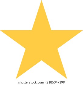 Yellow Gold Simple Star Minimal