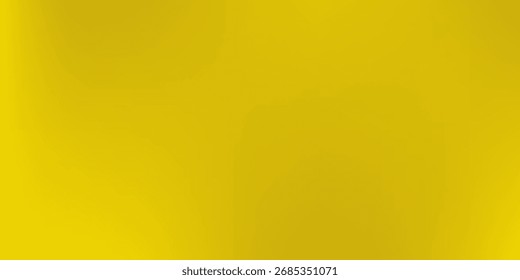 Gelbgold glatte Farbverlauf Textur. Goldener Hintergrund aus metallischem Material. Gelber Hintergrund. Abstrakter Vektor glänzende Metallplatte Effekt. Weihnachtsfeier, Hochzeitsfeier breites Web-Design-Banner