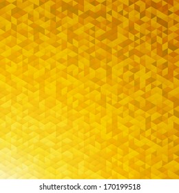 Fondo vectorial del destello dorado amarillo.El brillo secuela el patrón de mosaico.