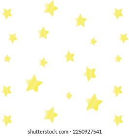 yellow gold stars seamless pattern