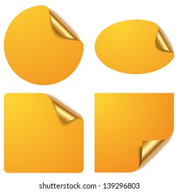 Yellow gold sticker set