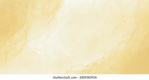 Yellow Gold Watercolor Banner Background