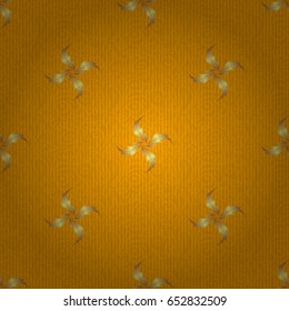 Yellow and golden pattern. Seamless pattern oriental ornament in baroque style. Traditional classic vector golden pattern.