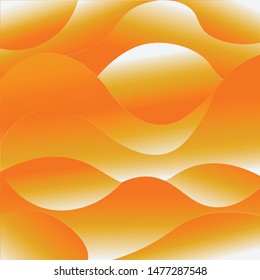 
Yellow, golden wavy background vector. Color illustration of abstract style with gradient. Elegant and beautiful background.