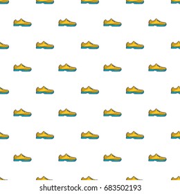 Yellow golf shoes pattern