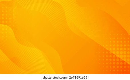 yellow gradient abstract background. modern wave and halftone element. vector EPS 10