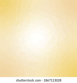 Fondo de degradado amarillo. Fondo colorido. Papel pintado con motivos de cristal. Fondo polígono. Imagen vectorial.