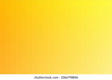 Yellow gradient background. Geometric texture from yellow squares. A backing of mosaic squares. Abstract pixel yellow backdrop, space for your design or text. Color texture. Eps10. Vector Illustration