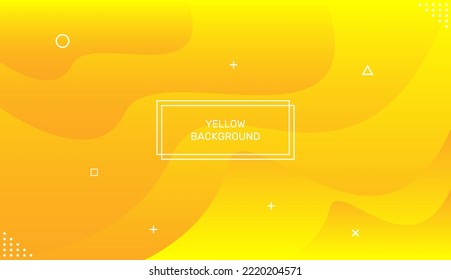 Yellow gradient background in modern style. Creative illustration for poster, brochure, landing, page, cover, ad, promotion. Eps10 vector