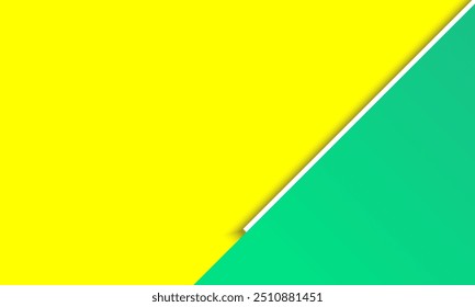 Fondo de gradiente amarillo, color de papel. Diseño diagonal de gradiente verde dinámico, Plantilla de Anuncio. Plantilla de Anuncio de arte moderno verde azulado y amarillo. Diseño de división de color diagonal. decoración de Fondo de pantalla
