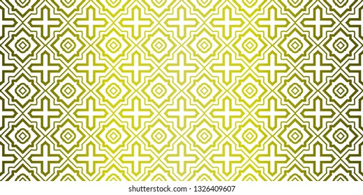 Yellow gradient Color Seamless Lace Pattern With Abstract Geometric. Stylish Fashion Design Background For Invitation Card. Illustration