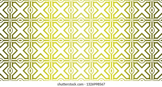 Yellow gradient Color Seamless Lace Pattern With Abstract Geometric. Stylish Fashion Design Background For Invitation Card. Illustration