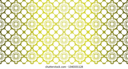 Yellow gradient Color Seamless Lace Pattern With Abstract Geometric. Stylish Fashion Design Background For Invitation Card. Illustration