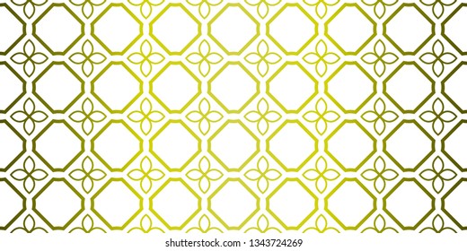 Yellow gradient Color Seamless Lace Pattern With Abstract Geometric. Stylish Fashion Design Background For Invitation Card. Illustration