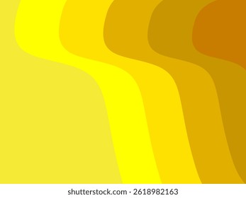 Yellow gradient colorful geometric abstract background and yellow wave pattern background. Yellow wave vector abstract background flat design stock illustration. Yellow Wave Background.