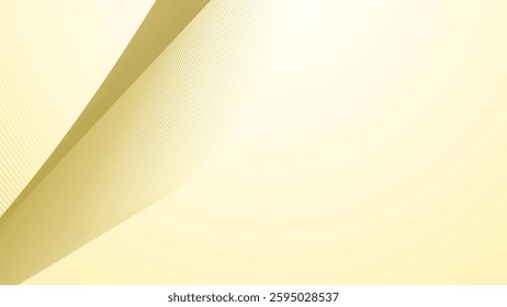 Yellow gradient with curve line abstract background for backdrop
