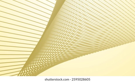 Yellow gradient with curve line abstract background for backdrop