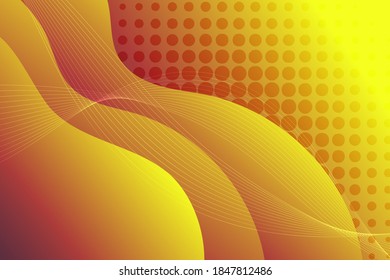 yellow gradient fluid wallpaper vector illustration 