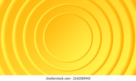Yellow gradient futuristic minimal vector background template. Modern abstract 3d tech banner and wallpaper illustration