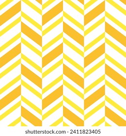 Yellow gradient herringbone pattern. Herringbone vector pattern. Seamless geometric pattern for clothing, wrapping paper, backdrop, background, gift card.