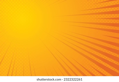 fondo de fondo de ráfaga de sol naranja gradiente amarillo. ilustración de diseño vectorial.