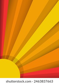  Gelber Farbverlauf Rot abstrakte Hintergrund Vektorillustration.