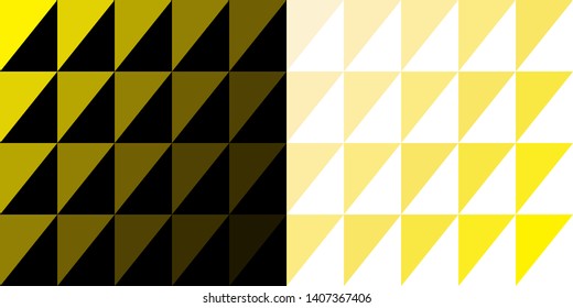 yellow gradient triangle illustration background pattern