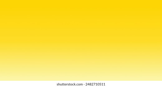 Yellow gradient wallpaper. gradation, backdrop, horizontal, monochrome, simple, minimalist, enthusiastic, positive, cheerful. Vector