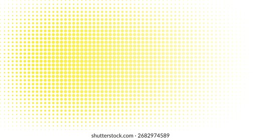 fundo de pontos brancos de gradiente amarelo. vetor Eps 10