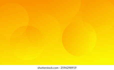 Yellow gradient withy dynamic shapes composition. Floating shapes futuristic design.