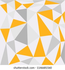 Yellow, gray geometric lines abstract background. Digital geometric vector illustration. Good for banners, flyers, posters, brochures.