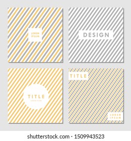 Yellow and Gray modern patterns, yellow and gray stripes, cover designs, poster design, brochure design, modern background, modern abstract templates