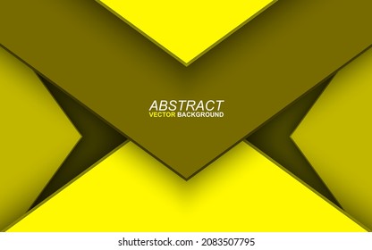 Yellow and Yellow Gray Overlapping Background Vector For Background Design