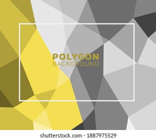 Yellow and Gray Polygonal Background